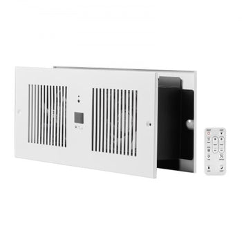 4-Inch Room to Room Fan, 2-in-1 300 CFM Through Wall Fan with Remote Control & Temperature Control, 10-Speed Ventilation Quiet Vent for Kitchen, Living & Laundry Room, Workshop