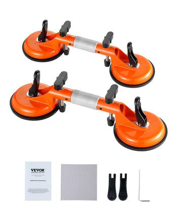 Seamless Seam Setter, 2 Packs Granite Seam Setter with 5 in Vacuum Suction Cups, Seam Joiner for Seam Joining & Leveling, 180° Adjustable, Countertop Installation Tool for Tile Stone Marble Slab