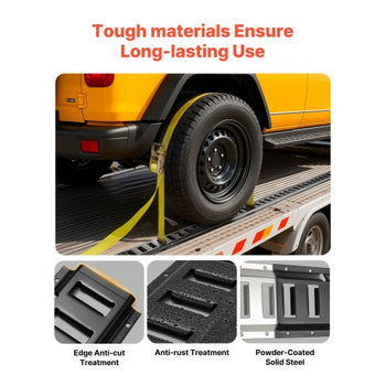 E-Track Tie-Down Rail Kit, 4 Pack 2 ft E Track Rails, 20 Pcs Includes 2 Ratchet Straps & 4 O-Rings & 4 Tie-Offs with D-Ring & 2 Single Slots & 8 End Caps, Fit for Garages Vans Trailers