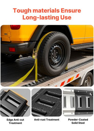 E-Track Tie-Down Rail Kit, 6 Pack 5 ft E Track Rails, 26 Pcs Includes 2 Ratchet Straps & 6 O-Rings & 6 Tie-Offs with D-Ring & 12 End Caps, Fit for Garages Vans Trailers Motorcycles