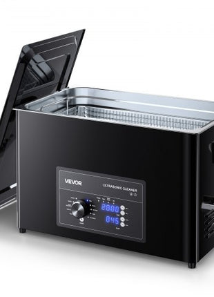 30L Ultrasonic Cleaner, Professional Ultrasonic Cleaner Machine with Knob Control, Stainless Steel Cleaning Machine with Basket and Cleaning Ball, for Watches, Razors, Jewelry, Coins and More