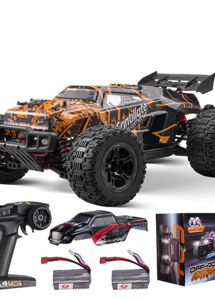 Remote Control Car, 1:10 Scale RC Car for Kids,  All Terrain 4WD Off-Road Truck with 45° Wheelie & Adjustable Speed, 50 km/h High-Speed Hobby RC Racing Car Toy, Ideal Gift for 8+ Year Kids, IPX4