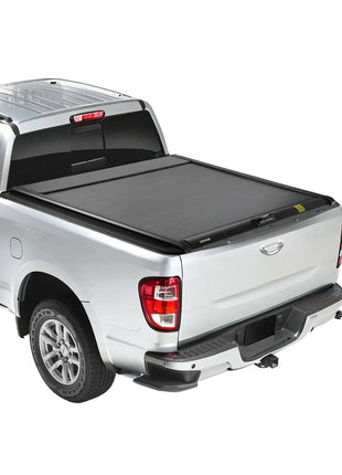 Retractable Tonneau Cover, 5.7 ft Hard Retractable Tonneau Cover with Built-in Drainage Pipe for 2021-2024 Dodge Ram 1500 Crew Cab , Customized Hard Tonneau Cover with Double-Lock & T-Slot
