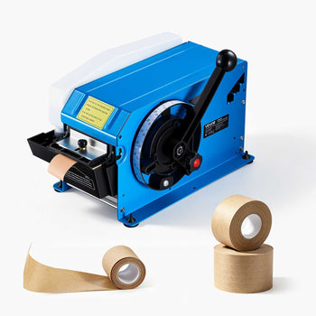 Water-Activated Tape Dispenser 4–40 Inch Kraft Gummed Tape Cutter, 4–40 inch Adjustable Cut Length, 40–100mm Tape Width, Manual Water-Activated Tape Cutter for Carton Sealing & Box Packing
