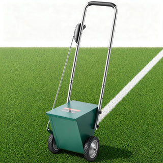Steel Dry Line Marker 25 lbs Powder Capacity Field Dry Line Chalker, For Small Fields, 2 to 4 in Adjustable Line Width, with 2 Heavy-Duty Wheels, Clear and Even Marking, Easy One-Person Pushing