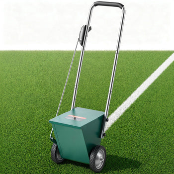 Steel Dry Line Marker 25 lbs Powder Capacity Field Dry Line Chalker, For Small Fields, 2 to 4 in Adjustable Line Width, with 2 Heavy-Duty Wheels, Clear and Even Marking, Easy One-Person Pushing