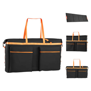 Solar Panel Storage Bag for 2 x 400W Foldable Solar Panels, Waterproof Faraday + Nylon Solar Panel Carrying Bag with Signal Blocking, Lightweight Portable for Outdoor Camping, RV Travel