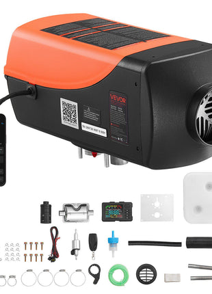Diesel Heater DC 12V 10 L/2.6 Gal Fast Heating Diesel Air Heater, For Various Vehicles, Large Fuel Tank, with Bluetooth App Control, Remote Control and LCD Panel, Automatic Altitude Compensation