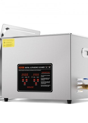 Ultrasonic Cleaner, 15L Professional 360W Cleaning Machine with Timer & Heater, 40kHz Digital Ultrasonic Cleaner with Basket for Watch Glasses Jewelry Retainer Industrial Parts Tools