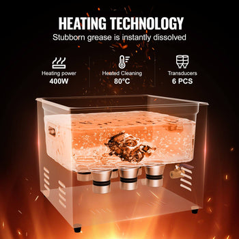 Ultrasonic Cleaner, 15L Professional 360W Cleaning Machine with Timer & Heater, 40kHz Digital Ultrasonic Cleaner with Basket for Watch Glasses Jewelry Retainer Industrial Parts Tools