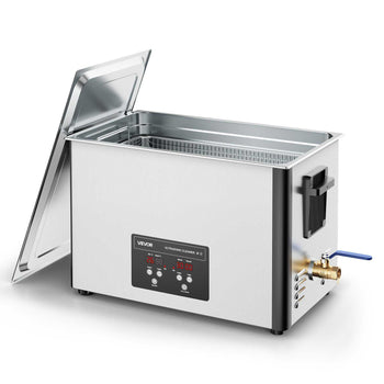 30L Ultrasonic Cleaner, Professional Ultrasonic Cleaner Machine with Cleaning Basket & Digital Display, 480W Stainless Steel 40kHz Industrial Cleaning Machine for Parts, Carburetors, Instruments
