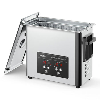 6L Ultrasonic Cleaner, Professional Ultrasonic Cleaner Machine with Cleaning Basket & Digital Display, 120W Stainless Steel 40kHz Cleaning Machine for Watches, Razors, Jewelry, Coins and More
