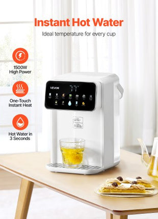 Instant Hot Water Dispenser, Countertop Boiling Water Dispenser with Adjustable 7 Temperatures & 7 Water Volumes, 118oz Removable Water Tank, Quick Heating with Touchscreen & Child Lock for Home