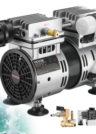 Pond Aerator, 550W Power, 5.2CFM for Up to 3 Acre 50' Lake, Pond Aeration Kit Includes 3/4 HP Compressor & Timer & Valves, Air Compressor for Deep Water Oxygen Circulation, for Pond, Lake