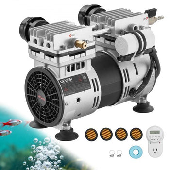 Pond Aerator, 6.7CFM 1 HP Air Compressor, Lake Aerator for Ponds up to 3 Acres, Overheat Protection & Anti-Backflow Valve, 745W Powerful Motor, Pond Aeration Pump for Water Oxygen Circulation