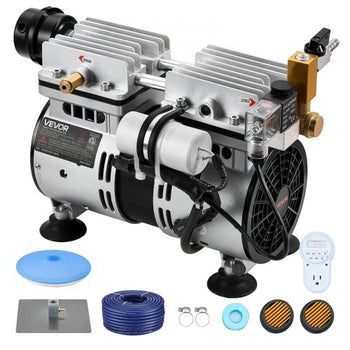 Pond Aerators, 5.2CFM Aeration System for Lakes up to 3 Acres, 3/4 HP Air Compressor, 1 Diffuser & 100' Weighted Tubing, Outdoor Pond Aeration Pump for Deep Water Oxygen Circulation