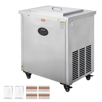 Commercial Popsicle Machine, Single Mould Set - 40 PCS Ice Pops Making Machine, Stainless Steel Commercial Ice Lolly Maker, Ice Sticks Popsicle Machine for Bar, Cafes, Milktea Stores