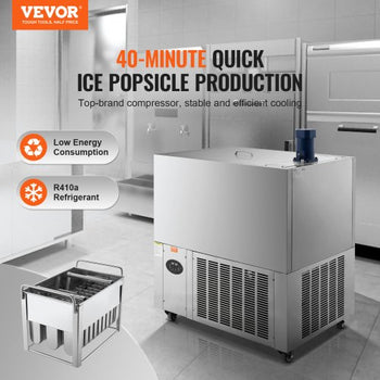 Commercial Popsicle Machine, 4 Mould Set - 120 PCS Ice Pops Making Machine, Stainless Steel Commercial Ice Lolly Maker, Ice Sticks Popsicle Machine for Bar, Cafes, Milktea Store (30PCS / Mould S