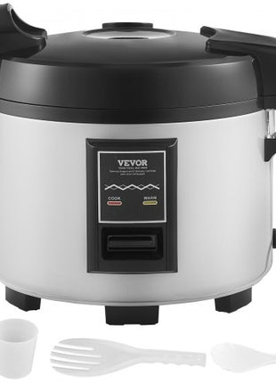 Commercial Rice Cooker, 45-Cup Rice Cooker, 9.51 Qt / 9 Liter Large Rice Cooker and Warmer with Nonstick Inner Pot, Fast Cooking and 12-Hour Keep Warm, with Rice Cup and Paddle, for Restaurant