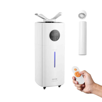 Commercial Humidifier, 5.5 Gal/21L 40.6 oz/h Cool Mist Output, Industrial Air Vaporizer for Large Room Up To 1291.7 Sq Ft,Top Refill Humidifier w/ 12-Hour Timer for Whole House,Greenhouse, Plant