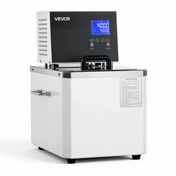 Laboratory High-Temperature Circulating Oil Bath, Up to 300℃/572℉, 10 L Lab Constant Temperature Heating Tank, 0.1℃ High Precision, Internal and External Dual Circulation, for Laboratory