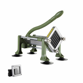 French Fry Cutter, Potato Slicer with 1/2-Inch Stainless Steel Blade, Manual Potato Cutter Chopper with Suction Cups, Great for Potato, French Fries, Cucumber, Vegetables, Carrot