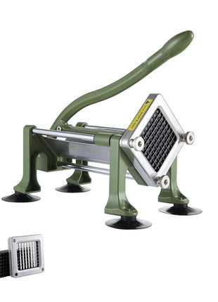 French Fry Cutter, Potato Slicer with 3/8-Inch Stainless Steel Blade, Manual Potato Cutter Chopper with Suction Cups, Great for Potato, French Fries, Cucumber, Vegetables, Carrot