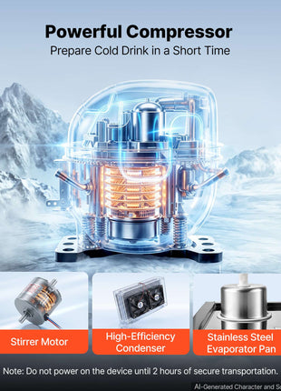 Commercial Beverage Dispenser 3 Tanks 18 L / 19 QT Per Tank, Stainless Steel Juice Dispenser, Ice Tea Drink Machine with 45℉ to 54℉ Cooling Temperature, for Cold Drink Restaurant Bar Party