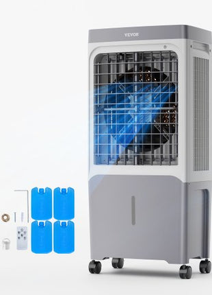 Evaporative Air Cooler, 1800 CFM with 6.8 Gallon Water Tank Swamp Cooler, Portable Cooling Fan with Remote Control, 12H Timer, 4 Ice Boxes, Quiet Operation, 3 Wind Speeds for Outdoor Indoor Use
