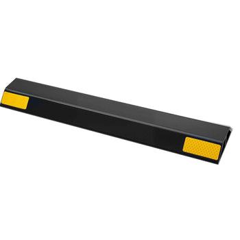 Parking Stopper, 18 Inch 2 Pcs Heavy Duty Parking Aid for Garage, PP Curb Garage Floor Stopper with Reflective Strips, Vehicles Gadgets for Cars Vans Trucks Tire Wheel Guide Block Stops Bumpers