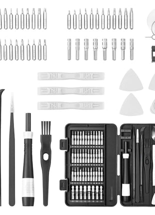 Screwdriver Set, 59-Piece Small Precision Screwdriver Set with Phillips, Flat Head, Torx, Pentalobe Bits, Tweezer for Men, Mini Cleaning Repair Tool Kit for iPhone, MacBook, Laptop, Computer
