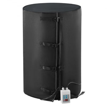Metal Drum Heater, 1300 Watt, Pail Heating Band for 55 Gallon Barrel, 0-145? Adjustable with Independent Thermostat, Waterproof Oxford Fabric High Efficiency Grease Keg Heater, FCC Listed