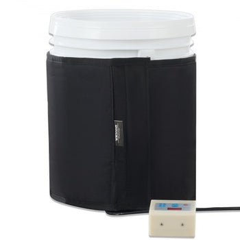 Metal Drum Heater, 250 Watt, Pail Heating Band for 5 Gallon Barrel, 0-145? Adjustable with Independent Thermostat, Waterproof Oxford Fabric High Efficiency Grease Keg Heater, FCC Listed