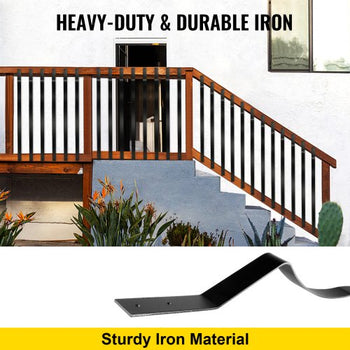 Deck Balusters, 51 Pack Metal Deck Spindles, 32.25\"x1\" Staircase Baluster with Screws, Iron Deck Railing for Wood and Composite Deck, Stylish Baluster for Outdoor Stair Deck Porch