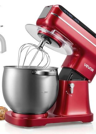 7.4 Qt Tilt Head Stand Mixer 500W Electric Dough Mixer, 12 Speeds Food Kitchen Mixer with Stainless Steel Bowl, Splash Guard, Dough Hook, Whisk, Beater, for Baking Mixing