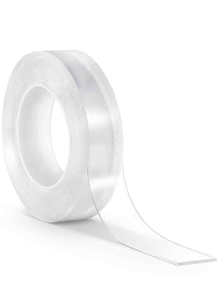 Double Sided Tape Heavy Duty, 16 ft Long Nano Mounting Tape, Strong Adhesive & Reusable, Clear Two Sided Wall Tape, Removable Poster Picture Hanging Strips for Home, Office, Car, Outdoor Use