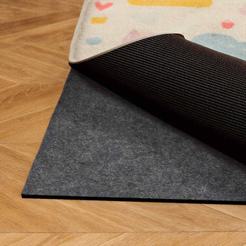 Rug Pad 8 x 5 ft, Non-slip Carpet Area Pad, Rug Mat Padding with Dual Surface Felt Cushion & Rubber Gripper, Hardwood Floor Protection for All Floors, Finishes, Keeps Carpets in Place