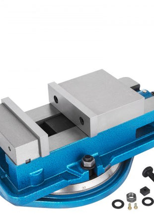 5 Inch ACCU Lock Down Vise Precision Milling Vice 5 Inch Jaw Width Drill Press Vise Milling Drilling Machine Bench Clamp Clamping Vice with 360 Degree Swiveling Base CNC Vise