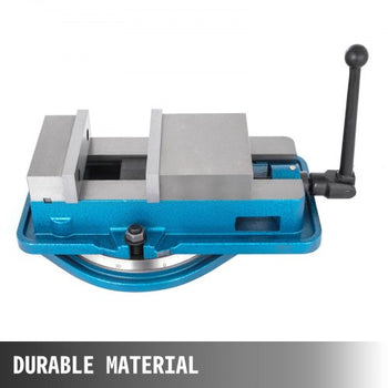 5 Inch ACCU Lock Down Vise Precision Milling Vice 5 Inch Jaw Width Drill Press Vise Milling Drilling Machine Bench Clamp Clamping Vice with 360 Degree Swiveling Base CNC Vise