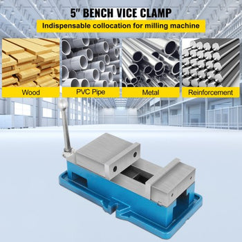 5" Super-Lock Vise For NC/CNC Machines Bench Clamp Vise High Precision, Vise Clamp Vice CNC Vise Lockdown Vise Drilling 125mm Width CNC 24KN