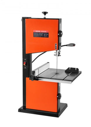 Band Saw, 10-Inch, Two-Speed Benchtop Bandsaw with 373W 1/2 HP Motor, 6 in Max Cutting Height, 13.2 x 13.4 in Cast Iron Table, with 360° Work Light, Miter Gauge, Fence, Band Saw for Woodworking