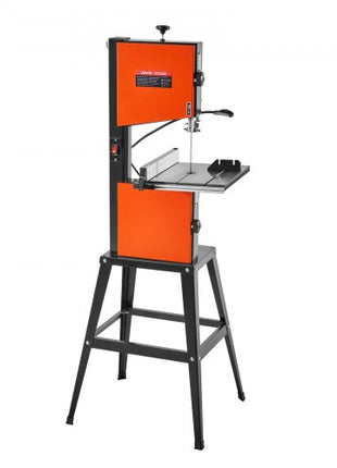 Band Saw with Stand, 10-Inch, Two-Speed Benchtop Bandsaw, 373W 1/2 HP, 6 in Max Cutting Height, 13.2 x 13.4 in Cast Iron Table, with 360° Work Light, Miter Gauge, Fence, Band Saw for Woodworking
