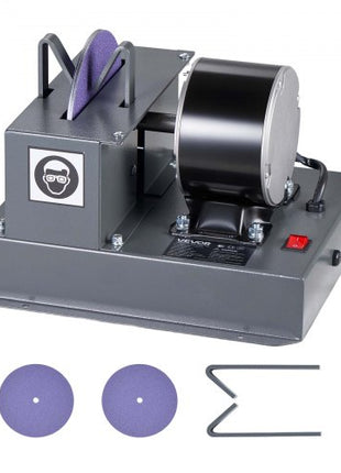 Lawn Mower Blade Sharpener, 1/3HP Lawnmower Blades Grinder with 7" Ceramic Grinding Wheel, 30° or 40° Blade Sharpening Machine for High Lift, Low Lift, Gator & Flat Blades