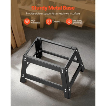 Benchtop Router Table, 24 in x 15.7 in, Bench Top Routing Table with Adjustable Fence, MDF Top, Sturdy Metal Base, 2-1/2 in Dust Collection Port, Compatible with Routes & Various Drill Bits