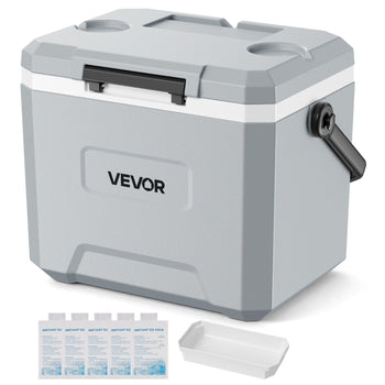 Hard Cooler, 17QT Portable Cooler, Leak-Resistant Coolbox Keeps Contents Cool for 48 Hours, Insulated Chests with Ice Retention and Heavy-Duty Handle, Ultra-Light for Camping, Concerts, Sports