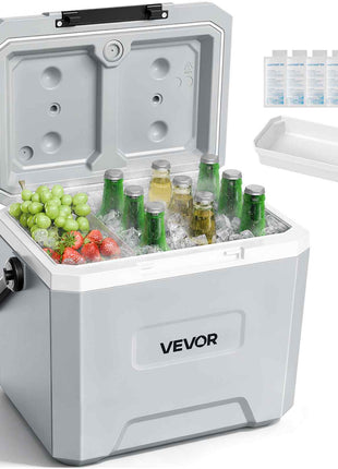 Hard Cooler, 24QT Portable Cooler, Leak-Resistant Coolbox Keeps Contents Cool for 48 Hours, Insulated Chests with Ice Retention and Heavy-Duty Handle, Ultra-Light for Camping, Concerts, Sports