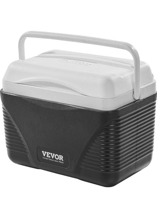 Portable Cooler, 8.5 QT Hard Cooler with Ice Retention and Heavy-Duty Handles, Lightweight Rigid Material Insulated Portable Cooler, Suitable for Family Picnics and Short Trips