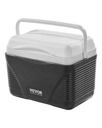 Portable Cooler, 8.5 QT Hard Cooler with Ice Retention and Heavy-Duty Handles, Lightweight Rigid Material Insulated Portable Cooler, Suitable for Family Picnics and Short Trips