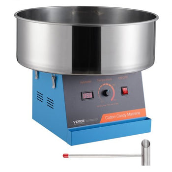 Electric Cotton Candy Machine, 1000W Candy Floss Maker, Commercial Cotton Candy Machine with Stainless Steel Bowl, and Sugar Scoop, Perfect for Home Kids Birthday, Family Party (Blue)