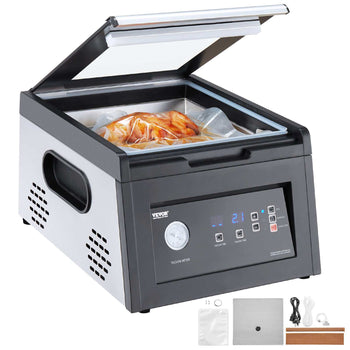 Chamber Vacuum Sealer, 380W Vacuum Pump Power, Sealing Bag Packing Machine for Wet Foods, Meat, Compact Design with 11.5 in Sealing Length, Ideal Commercial Sealer for Professional and Home Use